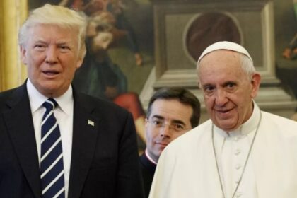 O presidente dos EUA, Donald Trump, e o Papa Francisco se encontraram no Vaticano em 24 de maio de 2017 (Foto: Foto: Reuters)