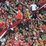 Torcida do Inter durante o jogo contra o Nacional, no Beira-Rio, pela Libertadores • Flickr/Internacional