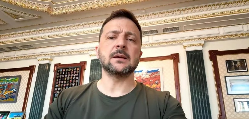 Volodymyr Zelensky (Foto: Reprodução/Vídeo publicado na rede social X)